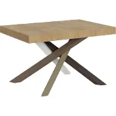 Itamoby Ausziehtisch 140/400x90 cm Volantis Natur Eiche mehrfarbig Beine 4/C