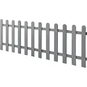 Neu.holz [] WPC Gartenzaun Lattenzaun Holzzaun Gartenzaun Friesenzaun Sichtschutz Grau