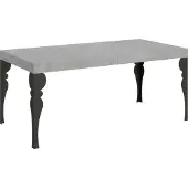 Itamoby Ausziehbarer Tisch 90x180/440 cm Paxon Cemento Anthrazit Gestell