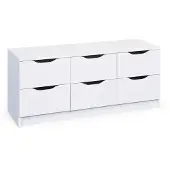 Ebuy24 Wung Kommode 6 Schubladen, weiss.