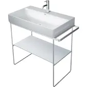 Duravit Metallkonsole DuraSquare 86,5x45cm, bodenstehend, chrom