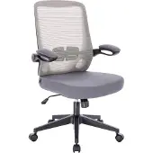 SVITA TOM Bürostuhl Schreibtischstuhl ergonomisch verstellbar mit Rollen Grau