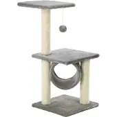 Syfax Katzen-Kratzbaum Sisal 65 cm Grau