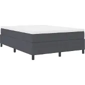 Syfax Plattformbettgestell Dunkelgrau 160 x 200 cm Cordstoff
