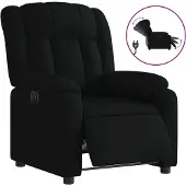 Syfax Relaxsessel Elektrisch Schwarz Stoff