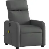 Syfax Massagesessel Dunkelgrau Stoff