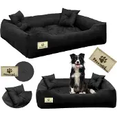 AIO Factory Hundebett PRESTIGE Laufstall 130x105 cm wasserdicht schwarz