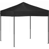 Syfax Partyzelt Faltbar Schwarz 2x2 m