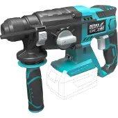 Dedra Akku-Bohrhammer 18V Ded7048 mit SDS-Plus, 20mm Betonbohrung, 1,8J Schlagenergie
