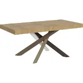 Itamoby Ausziehbarer Tisch 90x180/440 cm Volantis Quercia Natura Gestell 4/C
