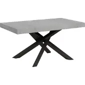 Itamoby Ausziehbarer Tisch 90x160/264 cm Volantis Cemento Anthrazit Gestell