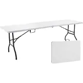 Oviala Rechteckiger Tisch von 244 cm für 10-12 Personen Weiß - REKKEM