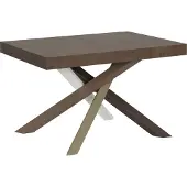 Itamoby Ausziehbarer Tisch 90x140/244 cm Volantis Noce Gestell 4/C