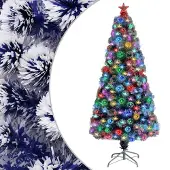Syfax Künstlicher Weihnachtsbaum mit Beleuchtung 150 cm Glasfaser