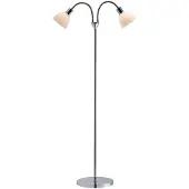 Nordlux Doppel Stehlampe Ray, Silber, Ip20, 2X40W, 63224033
