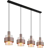 Globo Pendelleuchte Milley Bronze 4-flammig
