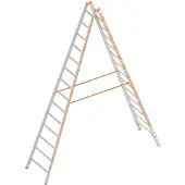Layher Topic 1039 Sprossenstehleiter 2x14 Sprossen