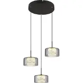 Globo Lighting Hängeleuchte Metall schwarz matt, LED
