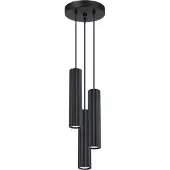 Sollux Pendelleuchte KARBON 3P schwarz 3xGU10 10W Aluminium 108x19.5x19.5cm