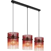 Globo Hängeleuchte Metall schwarz matt, 3x E27