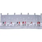 Mojawo X-Mas Gardine Scheibengardine Weihnachten Fenstergardine LED 45x120cm