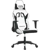 Syfax Gaming-Stuhl Weiß und Schwarz Kunstleder
