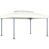 vidaXL "im Angebot" Pavillon 400x300 cm Creme Aluminium - Pavillons & Partyzelte CC20152