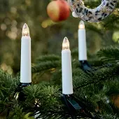 Hellum Lichterkette Weihnachtsbaum außen 20 teilig, Germany, Riffelkerzen, Glühfaden 842012