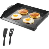 Vevor Grillplatte Grillpfanne Kohlenstoffstahl (502 x 370 mm) mit flacher Oberseite, Gasgrill-Grillplatte für BBQ-Grill Teppanyaki, tragbares , mit Griff