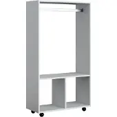 Vicco Kleiderschrank Sydney Weiß 70 x 128 cm, Model 37513