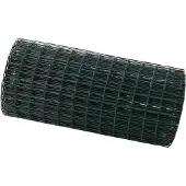 vidaXL Eurozaun 0,6 x 25 m PVC-beschichtetes Eisen Grün