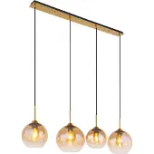Globo Lighting Hängeleuchte Metall messingfarben matt, 4x E27