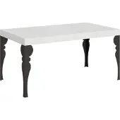 Itamoby Ausziehbarer Tisch 90x160/264 cm Paxon White Ash Anthrazit Gestell
