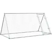 Syfax Hühnerkäfig Silbern 200x105x91 cm Verzinkter Stahl