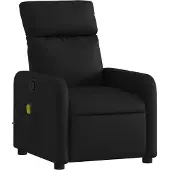 Syfax Massagesessel Schwarz Kunstleder