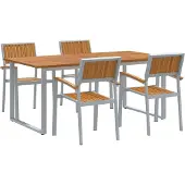vidaXL 5 Stk. Grau