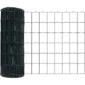vidaXL Eurozaun 0,8 x 25 m PVC-beschichtetes Eisen Grün