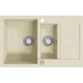 Syfax Granitspüle Doppelbecken Beige