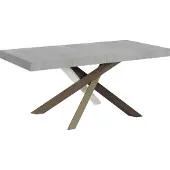 Itamoby Ausziehbarer Tisch 90x180/440 cm Volantis Cemento Gestell 4/C