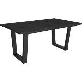 Skraut Home Esszimmertisch, 167x90x74cm, Für 8 Gäste, Stubentisch, Schwarz