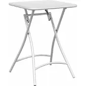 vidaXL Bistrotisch Weiß 55 x 55 x 72,5 cm Pulverbeschichteter Stahl