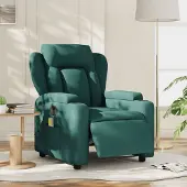 vidaXL Massagesessel Elektrisch Dunkelgrün Stoff , Klassische Sessel 2024 Neu