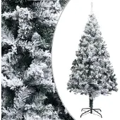 Syfax Künstlicher Weihnachtsbaum mit Schnee Grün 180 cm PVC