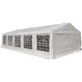 Ebuy24 Jones Pavillon, Partyzelt 5x10 M, weiss.