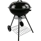 Bbq collection Kugelgrill Ø 43 cm - Holzkohlegrill mit Deckel und Rädern - Ablagegitter, Grillen