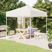 vidaXL Möbel Partyzelt Faltbar Weiß 2x2 m - Pavillons & Partyzelte &13974