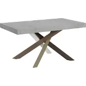 Itamoby Ausziehbarer Tisch 90x160/420 cm Volantis Cemento Gestell 4/C
