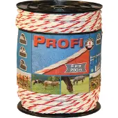 Kerbl Profi Weidezaunseil 6mm, 6x0,30 TriC, 200m, w/r