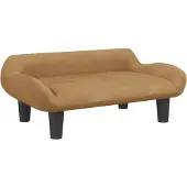 Syfax Hundebett Braun 70x40x24 cm Samt