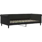 Syfax Tagesbett Schwarz 100x200 cm Samt